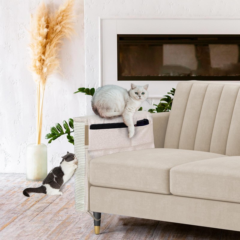 Cat Scratch Sofa Protector,27.6”L*19.6“W Cat Scratch Furniture Protector Pad Couch