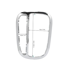 Yctze Car Center Shifter Trim Silver ABS Bezel Replacement for C-Class W203 C230 C240 C320 D106, Enhance Your Car Interior Decor with Style and Durability.