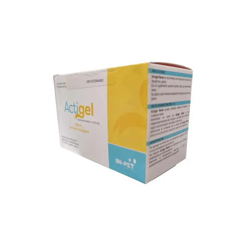 Actigel Renal Probioticos Omega 3 P Perro 15 Sobres