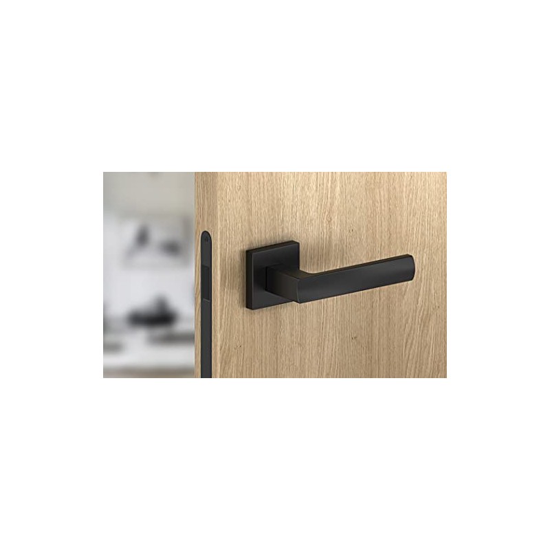 Sellon24 Door Handle Black BB WC PZ Design Door Handle