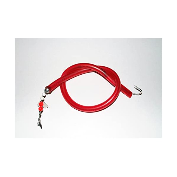 Santini Tube and Worm Lure Trolling 20" 3oz Red