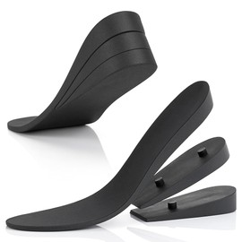 Height Increase Insoles for Men (3 Layers 1" to 3" Inch Boost) Adjustable Heel Lifts (Mens 10-12.5)