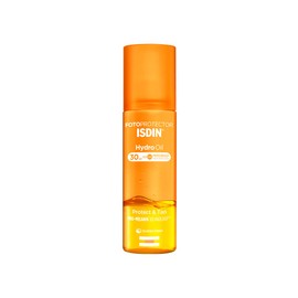 ISDIN Fotoprotector HydroOil SPF 30 - Protector solar corporal bifsico que protege y broncea la piel, 200 ml