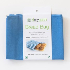 4MyEarth Reusable Cotton Bread Bag, Denim