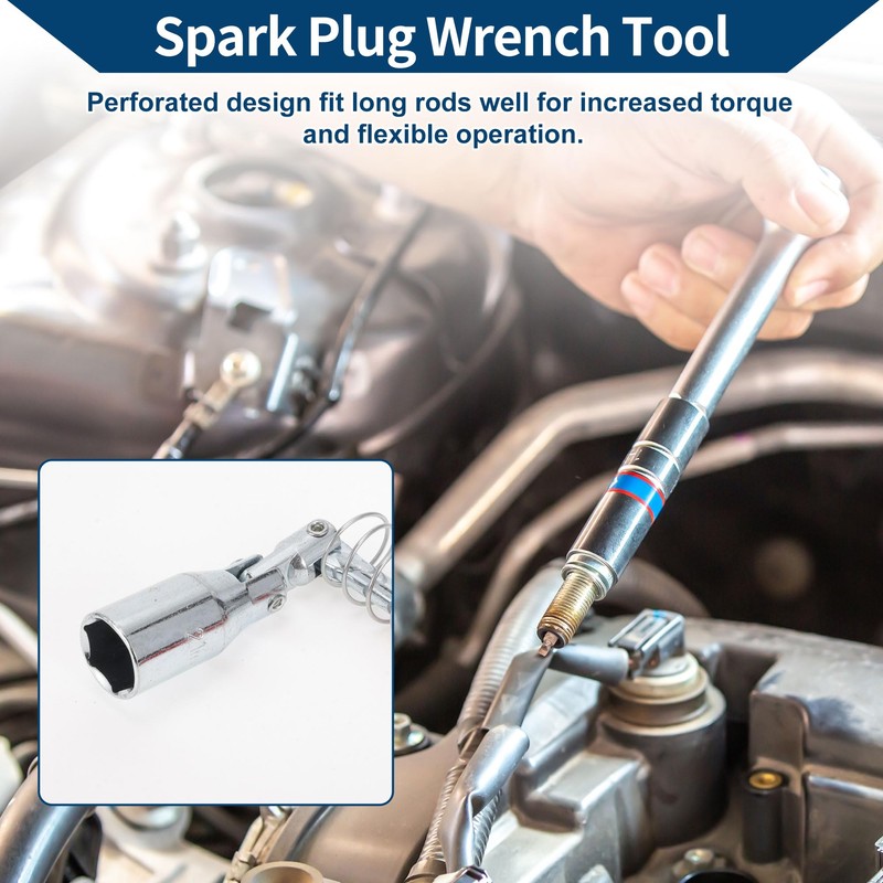 Hihaha T-Handle Spark Plug Socket Wrench Wrench Remover for Car