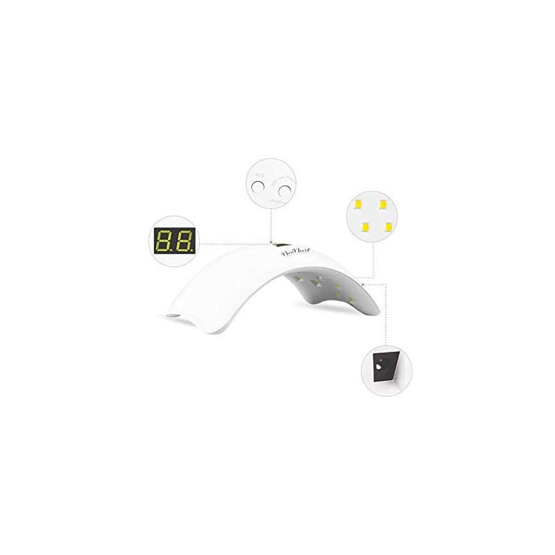 NEONAIL LED Lamp 22W/48W with Display White