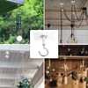Muccibi Adhesive Ceiling Hooks, 2 Pack Ceiling Hooks Heavy Duty