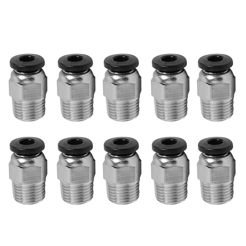 PC4-M10 Pneumatic Fitting Bowden Fitting Male Straight PTFE Hose Compatible