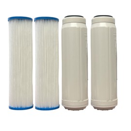 IPW Industries Inc-Compatible(PLEATED/KDF85-CAT) Upgraded Replacement Filters For HydroLogic Stealth RO150 / RO300 Systems; 22060 and 22125 4 Pack