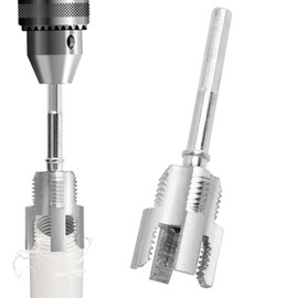 Integrated Internal & External Pipe Threading Tool, 1/2", 3/4", Dual-Function Pipe Thread Cutter Compatible PVC & Plastic Pipes Threader(SIZE:1/2")