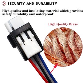 LIZAPUS Ignition Coil Connector Compatible with Ford Mustang EcoSport Fusion Escape Edge Explorer Focus DG-562 Wiring Pigtail Harness 6189-7675