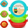 3 Pack Reusable Silicone Air Fryer Liners - 8 Inch