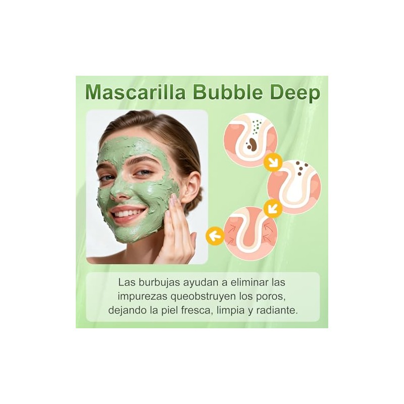 Mascarilla de Arcilla Burbujeante Bubble Clay Mask, Deep Cleansing Pore