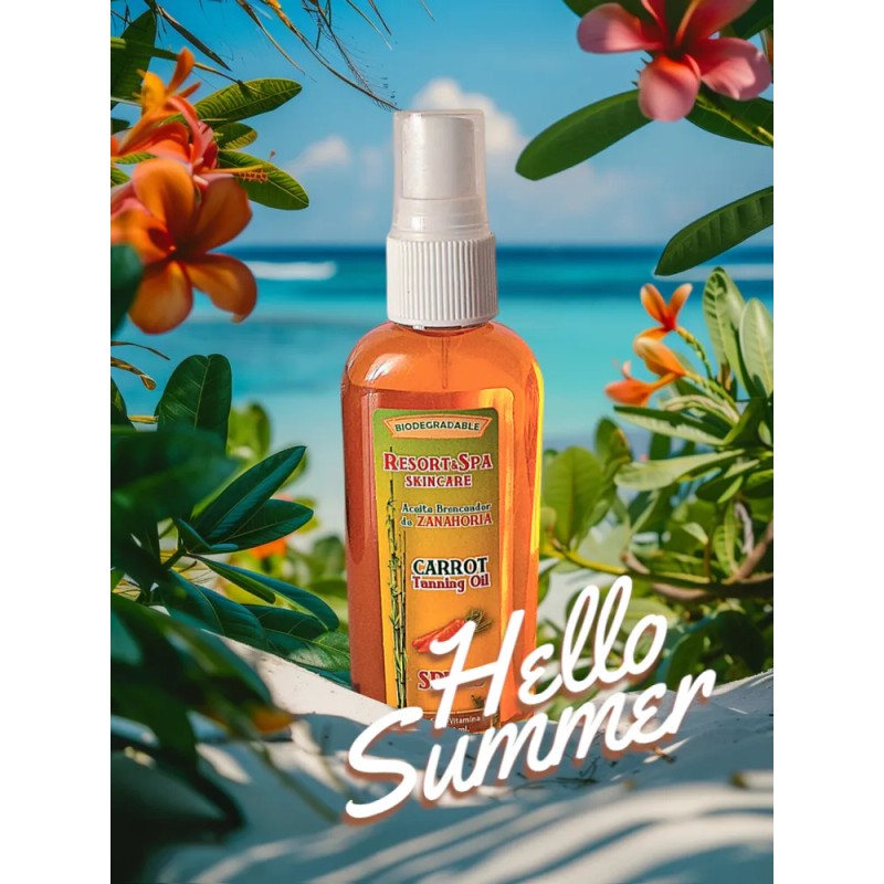 Aceite Bronceador De Zanahoria Tamaño De Viaje 60 Ml.