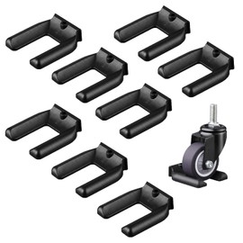 Caster Stoppers, Set of 8, Compatible with 2.0 inches (5 cm), Prevents Scratches, Floor Protection, Wheel Chocks, Wheel Chocks, Wheel Chocks, Rubber Material, Furniture Secure, Anti-Slip, Protection