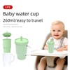 Ealloo 8.8oz Silicone Sippy Cup with Handle & Reusable Silicone