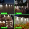 JSOT Outdoor Solar Lights - Solar Powered Deck Lights Waterproof