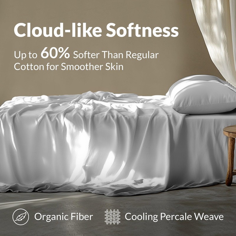 Eucalyptus Sheets King Size - Optimal Blend of Organic Tencel