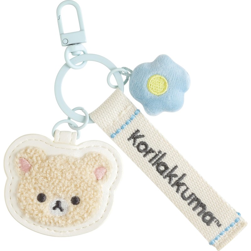 San-x RILAKKUMA AB32202 Korilakkuma Patch Keychain