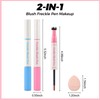 Erinde Natural Freckle Blush Pen, 2 in 1 Light Brown