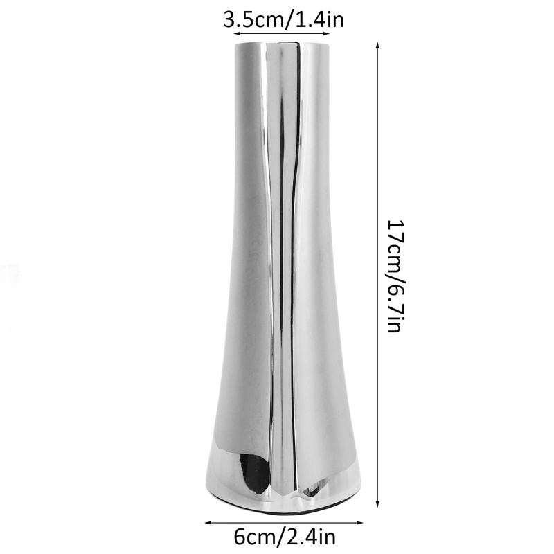 Silver Flower Vases for Centerpieces, 304 Stainless Steel Bud Vases,