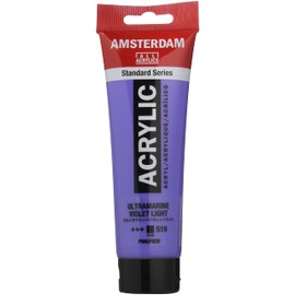Talens Japan 485960 Acrylic Paint, Amsterdam Acrylic Color, Ultramarine Violet Light, T1709-519, 4.2 fl oz (120 ml)