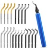 Foydream Pack of 22 Deburring Metal 360° Rotating Deburring Tool,