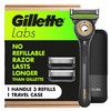 GilletteLabs With Exfoliating Bar Shaving Razor For Men, 1 Handle,