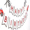 Banner clásico de cumpleaños de coche de carreras – Decoración