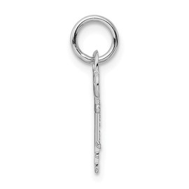 Bonyak Jewelry 14K White Gold Key Letter E Initial Charm Gleaming