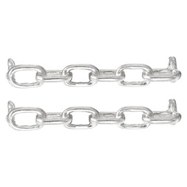 QUARKZMAN 2 Pieces Shoelace Charms for Trainers, Decorative Shoelaces Charm Buckles DIY Shoe Laces Charm Decoration for Women Casual Shoes Sneakers, Silver (Chain Shape)