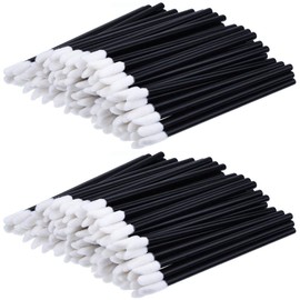 200 PCS Lip Brushes Lip Wand Makeup Lipstick Brush Black
