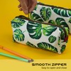 LParkin Tree Leaves Large Capacity Canvas Pencil Case Pen Bag