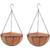 Large 14 inch Round Metal Hanging Baskets with Superior Drainage