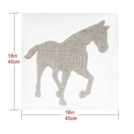millianess Animal Cotton Throw Pillow Covers Horse Pattren Embroidered 18x18 Inches for Couch Cushions Covers (White) …