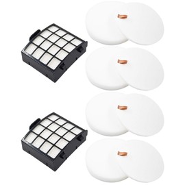 Dttery Filter Replacement for Shark Vertex DuoClean PowerFin Upright Vacuum AZ2000, AZ2000W, AZ2002 Part XFFKAZ2000, XHFAZ2000, 4 Foam, 4 Felt, 2 HEPA Filters