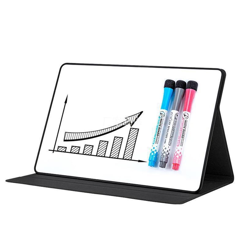 Hsthe Sea Foldable Mini Magnetic Whiteboard, Dry Erase Desk White