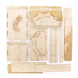 Baker Ross FE330 Treasure Chest Wooden Kits - Pack of 2, Wooden Crafts for Children to Decorate and Display, Great for a Kids Pirate Party Activity