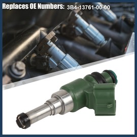 INFINAUTO Fuel Injector, for Yamaha Grizzly 700 2007-2015 for Yamaha Grizzly 550 2009-2014 Metal Green, 1pc