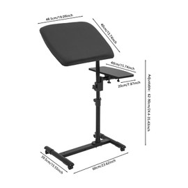 Arm Rest Stand with Workbench, Adjustable Height Arm Rest Stand, Rolling Work Station Drawing Equipment Supply Desk Table, Portable Tattoo Workbench Stand for Beauty Salons, Studios