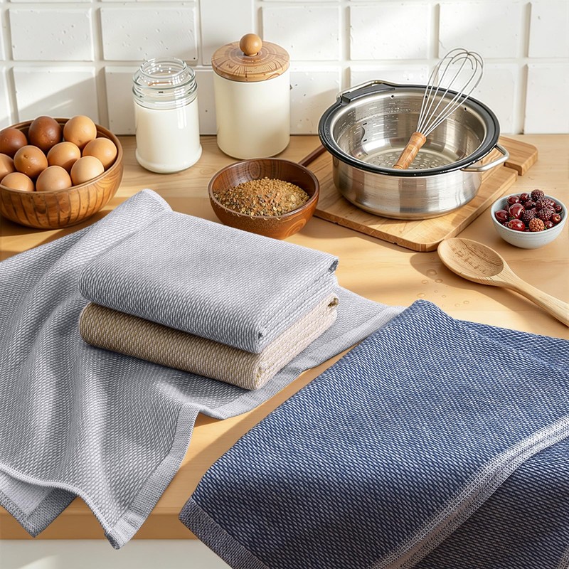 Homaxy Premium Kitchen Towels 18"x28", 6 Pack Large Cotton 380