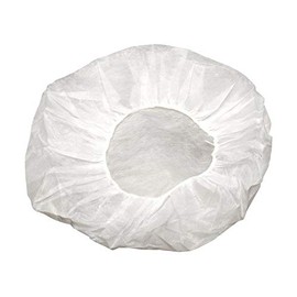 Disposable Caps Hair Nets, Salon Spa Food Service 100 Pack 21" White
