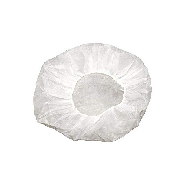 Disposable Caps Hair Nets, Salon Spa Food Service 100 Pack 21" White