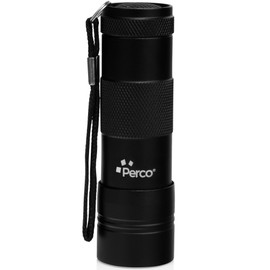 Perco Counterfeit Flashlight - Portable & Reliable Device with UV Light Detection - Fake US Bill Checker for Personal & Commercial Use - Ensures Authenticity & Prevents Fraud