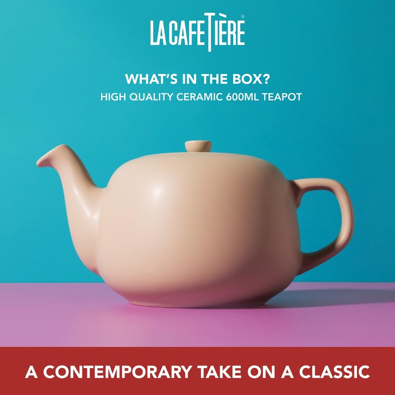 La Cafetière Classic Teapot in Latte Colour, Traditional Tea Pot