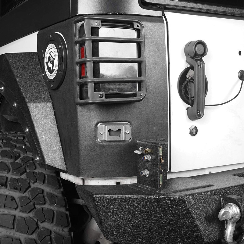 Hooke Road Wrangler Bottle Opener Rear License Plate Tailgate Accessory