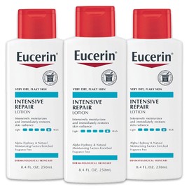 Eucerin Loción corporal de reparación intensiva, loción para piel muy seca, botella de 8.4 onzas líquidas, paquete de 3                               