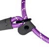 HugglePets Reflective Rope Slip Lead for Dogs - Purple (113cm)