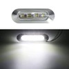 ALFU 10PCS White DC12V-24V 4 LED Side Marker Indicator Lights