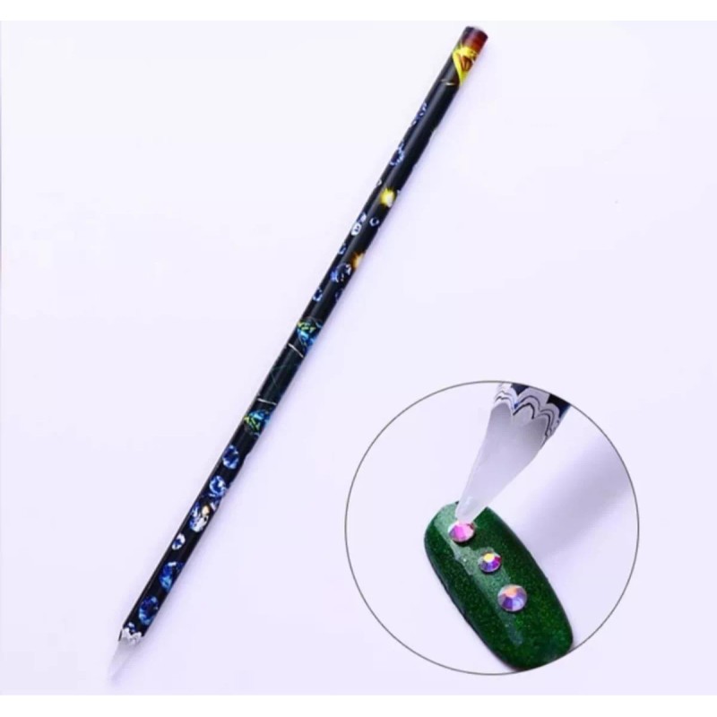 Xiaoya Lápiz De Cera Para Decoraciones Cristales Uñas 1pieza